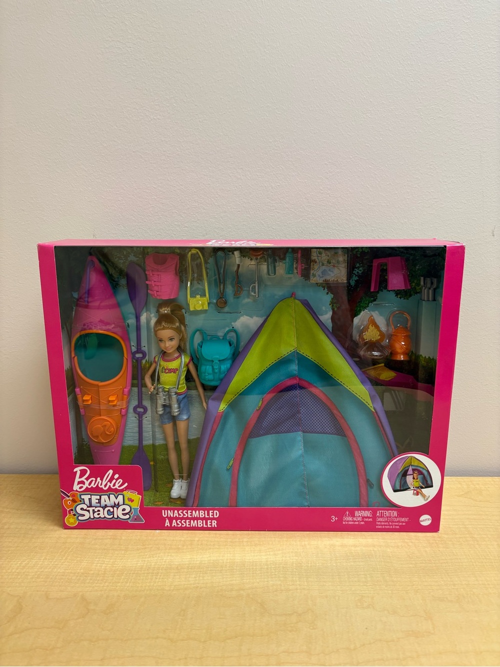 Barbie Team Stacie Pink & Teal Outdoor Adventure Playset